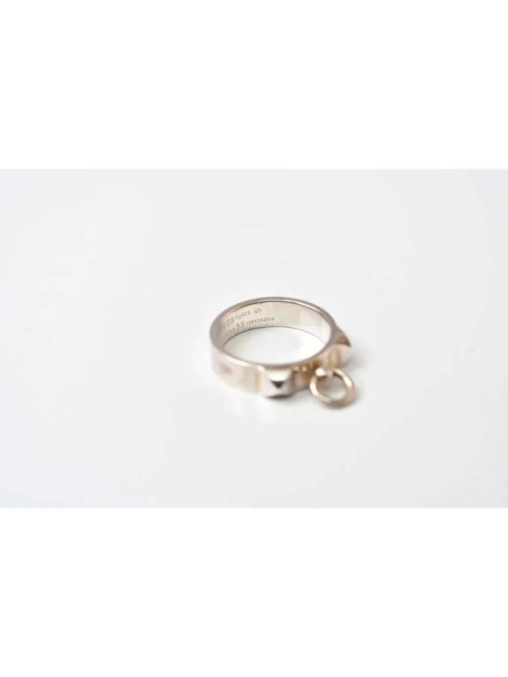 Hermes Ring Collier de Champagne Silver